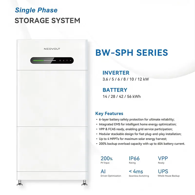 7kWh স্ট্যাকযোগ্য LiFePO4 ব্যাটারি মডিউল